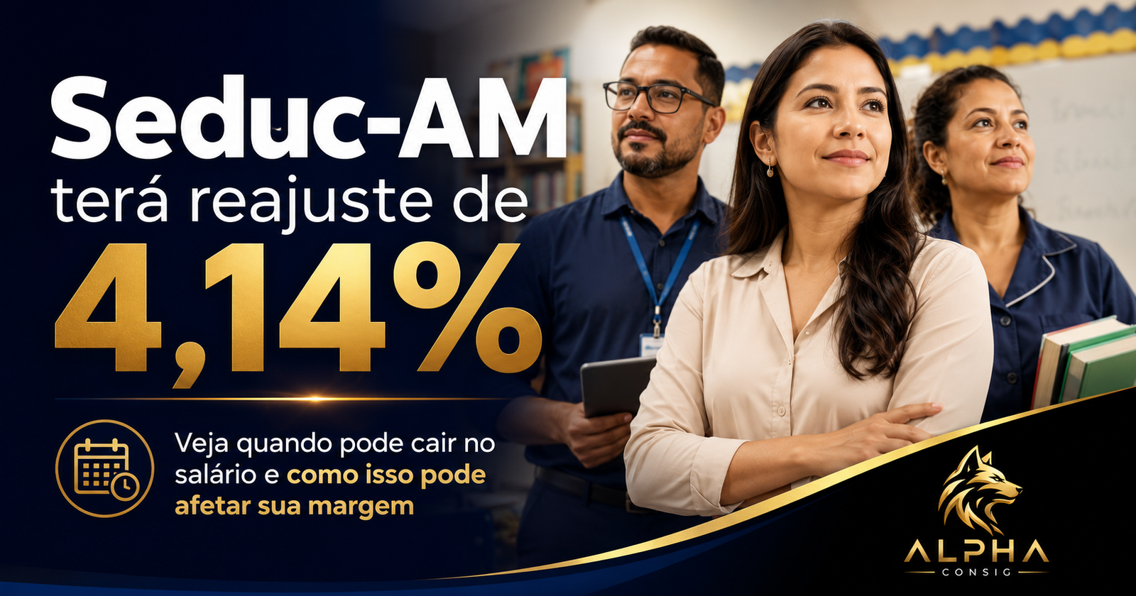 Reajuste de 4,14% da Seduc-AM: veja quanto pode aumentar no salário e quando a margem consignável deve mudar